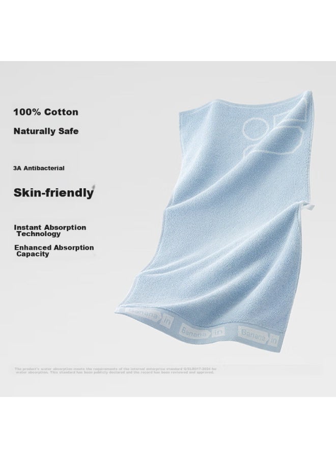 Bananain 301h Towel For Men And Women, 100% Pure Cotton, 3a Antibacterial, Home Use, Bathing, Face Washing, Absorbent, Thickened Face Cloth - Purple - Image 2