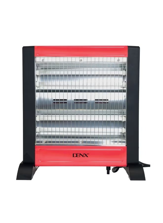 دينكس دفاية كهربائية مع 4 شمعات جهة واحدة 1200 واط متنقلة مع مفتاح تحكم بالحرارة , مدفأة كهربائية، وضعين تسخين مع حماية من الحرارة الزائدة، سخان كهربائي مع شبكة حماية، توزيع حرارة متوازن DX2636 - Image 4