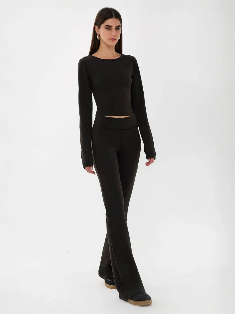 Hiccup Black Flare Leggings for Women | Best Price UAE