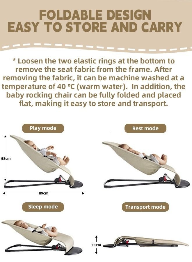Beauenty Baby Bouncers for Infants Comfortable and Soothing Bouncer for Babies - Image 2