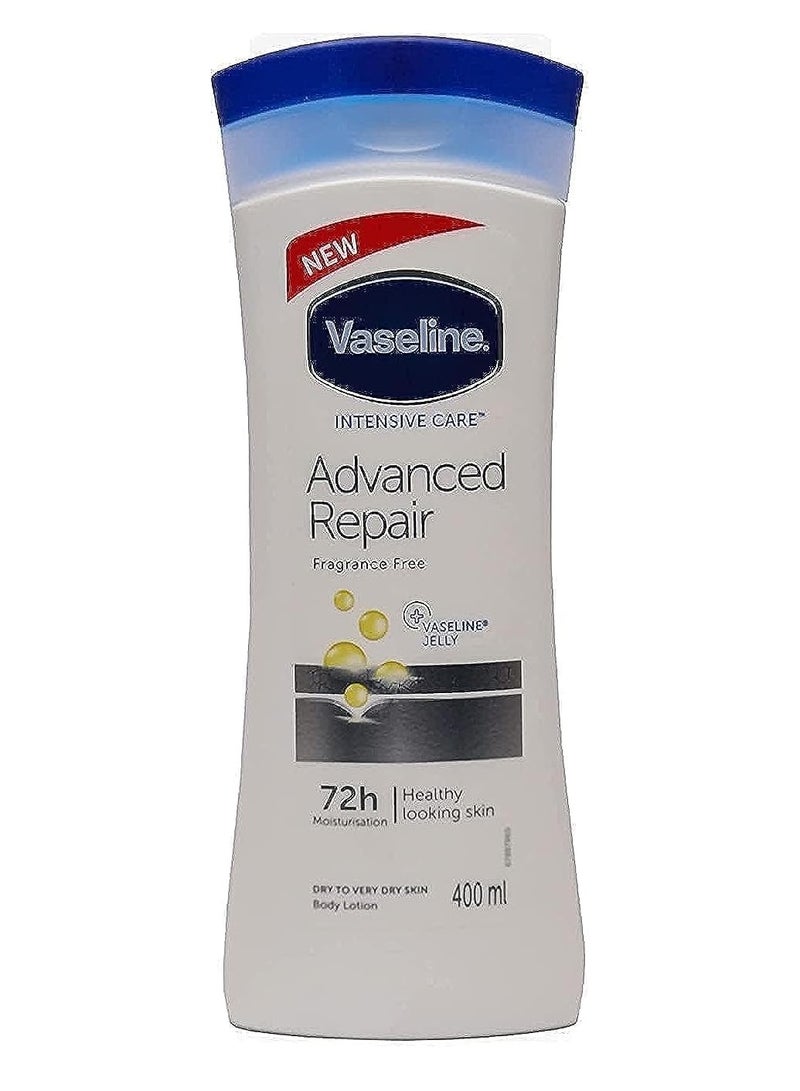 Vaseline لوشن الجسم فازلين للعناية المكثفة إصلاح متقدم خالي من العطر - 400 مل - Image 1