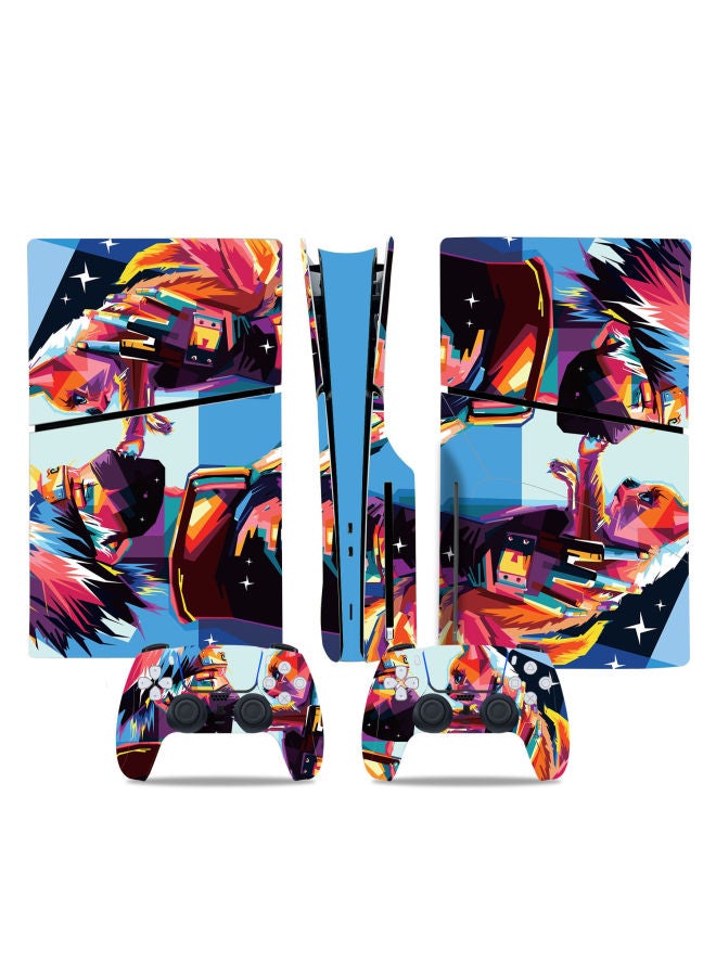 general Ps5 Slim Sticker Film Protective Film Scratch-resistant Waterproof Skin Sticker Optical Drive Digital Can Be 5-Color:Optical Drive DISC327 - Image 3