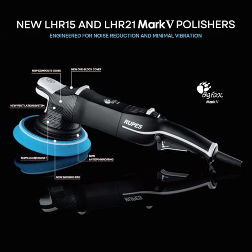 RUPES بولشر رُوبِس LHR15V بيغ فوت مارك V العشوائي - تقليل الضوضاء والاهتزازات - كفاءة محرك محسّنة - التروس تتطلب تزييتًا بسيطًا - توفر توازنًا مثاليًا - قبضة مستقرة - Image 2