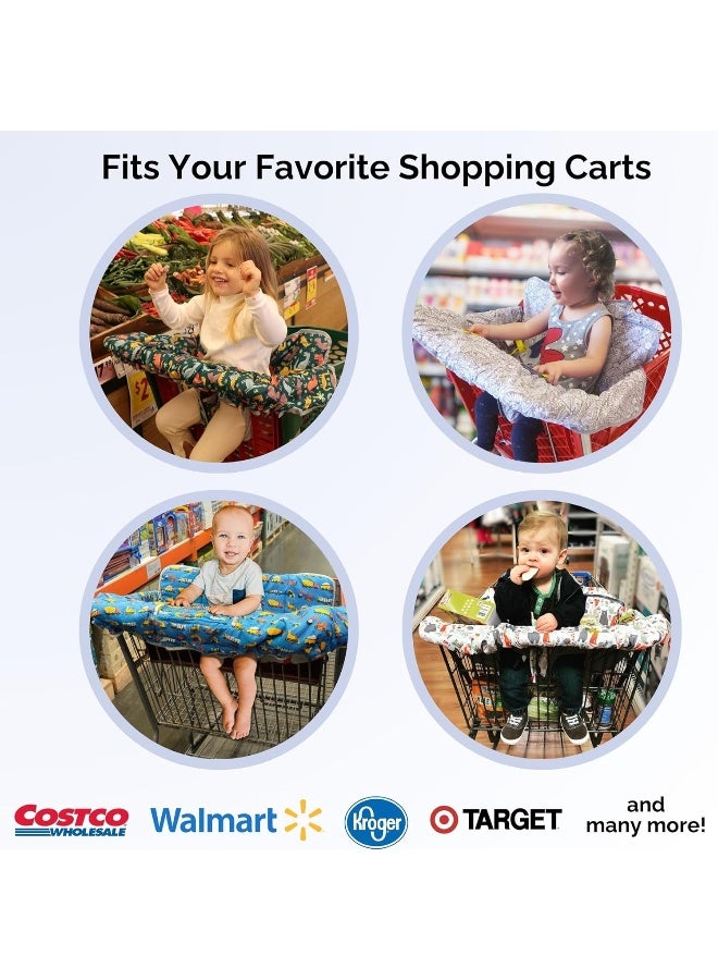 Suessie Shopping Cart Cover and High Chair Cover, Dinosaurs - Image 4