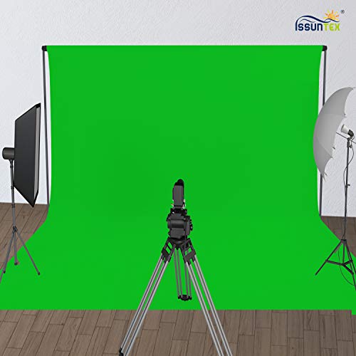 ISSUNTEX 10X10 ft/3X3 Meters Background Photo Backdrop, Photo Studio, Collapsible High Density Screen for Video Photography and Television-Green - Image 2