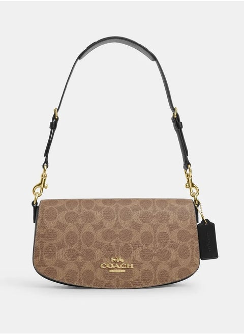 Coach Andrea Shoulder Bag In Signature Canvas
