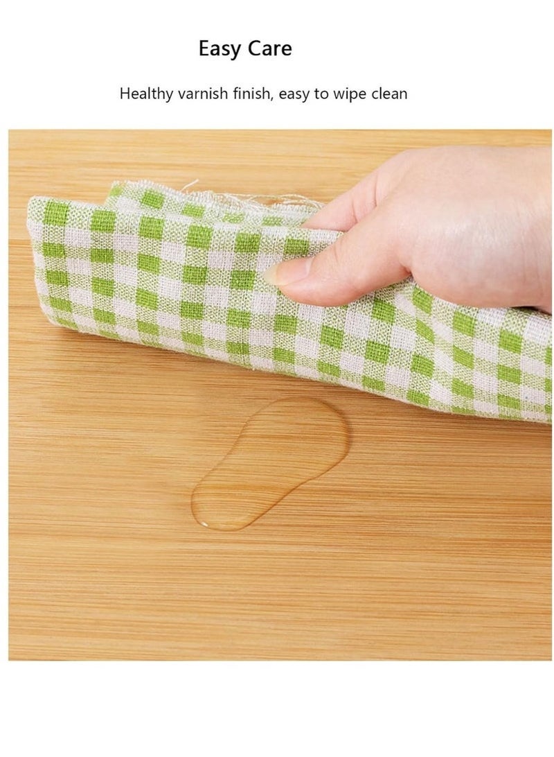 موندا طاولة جانبية خشبية من الخيزران بثلاثة طوابق مع درج | طاولة سرير بتصميم بوهو للتخزين لغرفة النوم والمعيشة - Image 3