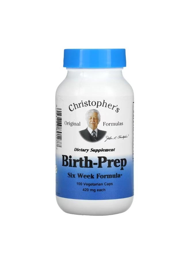 Christopher's Original Formulas - Birth Prep Six Week Formula 420 mg 100 Vegetarian Caps - Image 1