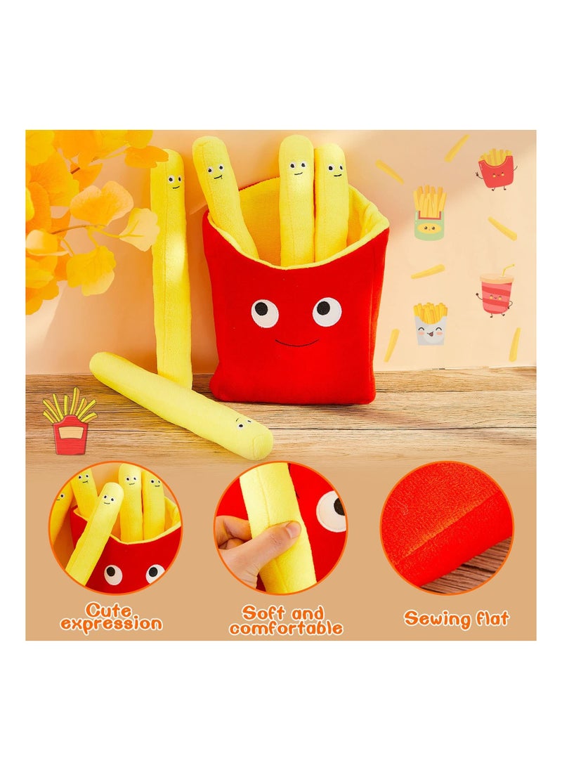 Generic - Food Pillows Cute French Fry Plushie Toy Removable Plush French Fries Pillow, Creative Simulation Fries Plush Pillow - Image 1