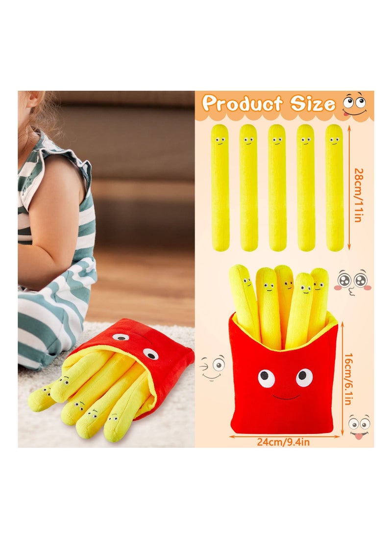 Generic - Food Pillows Cute French Fry Plushie Toy Removable Plush French Fries Pillow, Creative Simulation Fries Plush Pillow - Image 1