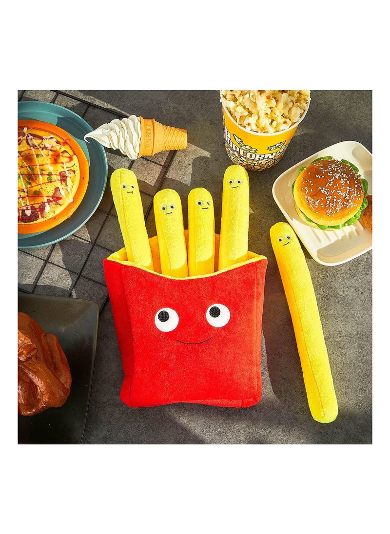 Generic - Food Pillows Cute French Fry Plushie Toy Removable Plush French Fries Pillow, Creative Simulation Fries Plush Pillow - Image 1