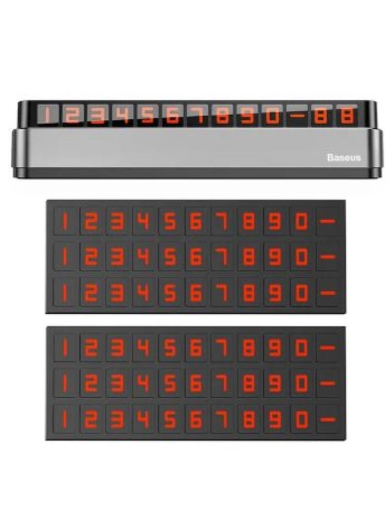 Baseus Baseus Car Temporary Parking Card Luminous Phone Holder Phone Plate Car Styling Accessories - Image 1