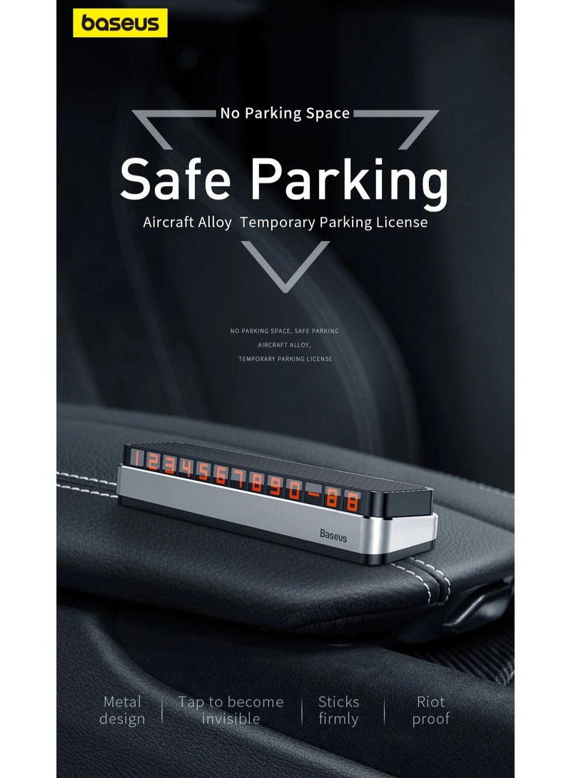 Baseus Baseus Car Temporary Parking Card Luminous Phone Holder Phone Plate Car Styling Accessories - Image 2