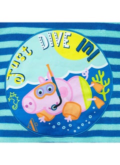 Peppa Pig T-Shirt and Shorts | George Pig Clothes for Summer | Boys Beach Shirt and Short Set Blue 4  - Image 3
