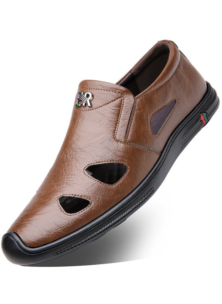 Shougu New Men's Business Leather Shoes - Image 1