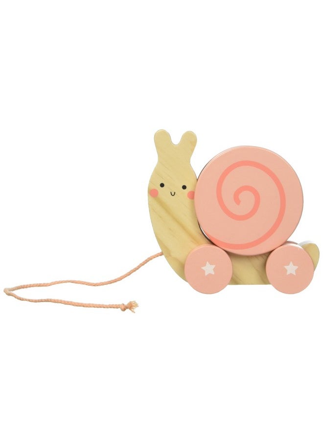pearhead Pearhead Montessori Snail Pull Toy, Pull Along Wooden Toy, Early Development Push and Pull String Toy, Motor Skill Toy for Toddlers Ages 1+ Year  - Image 3
