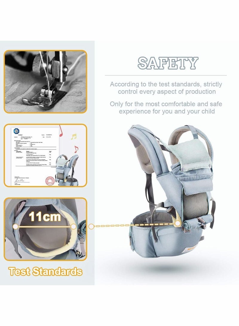 KASTWAVE Baby Carrier 6-in-1 Baby Carrier with Waist Stool - Image 2