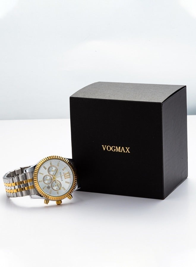 VOGMAX Watch for Men Water Resistant Men's Fashion Wrist Watch Waterproof Analog Quartz Stainless Steel Watches - Image 4