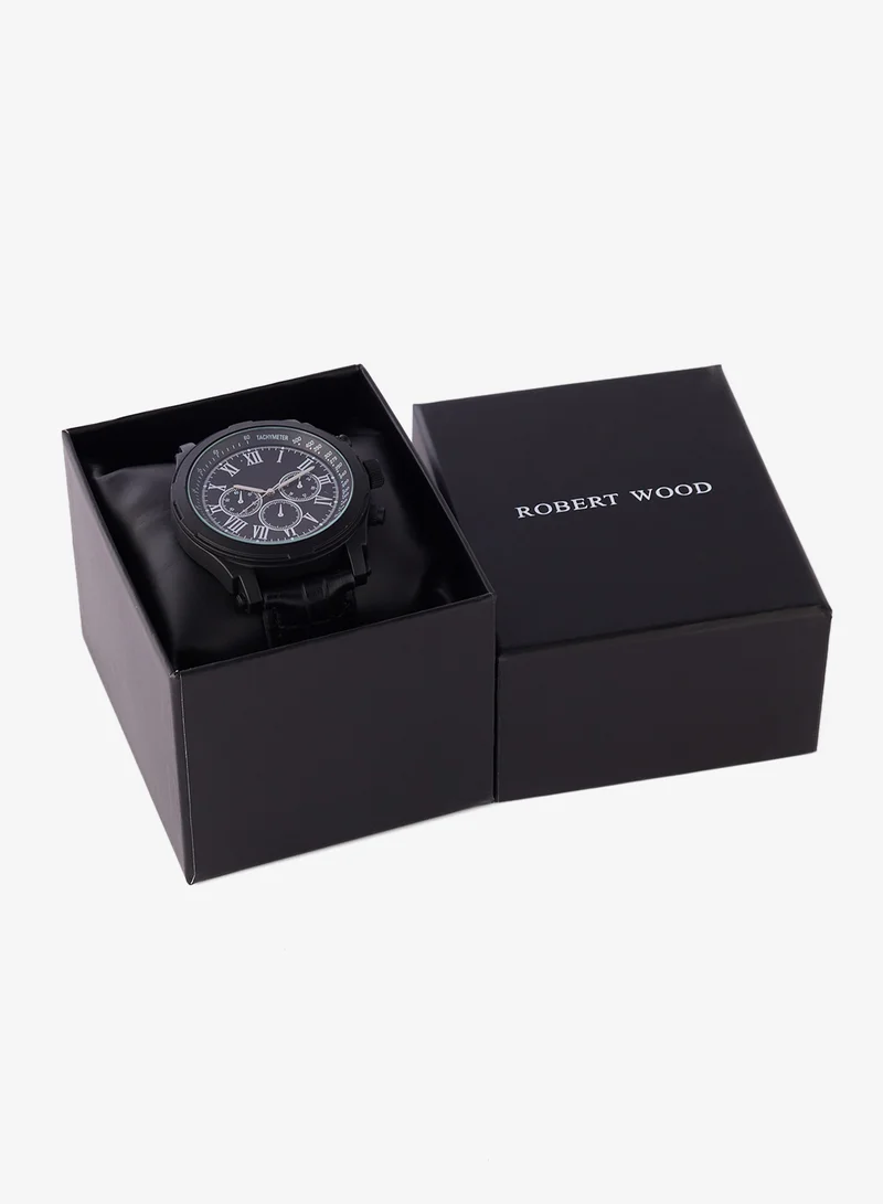 Robert Wood  Croc Emboss Strap Analogue Watch for Men | Best Price UAE