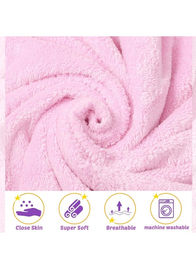 Chumia Chumia 6 Pack Baby Bath Towel Coral Fleece Soft Absorbent Newborn Hooded Towel for Kid 30 x 30 Inch Toddler Bath Blanket for Babies Infant Shower Gift  - Image 3