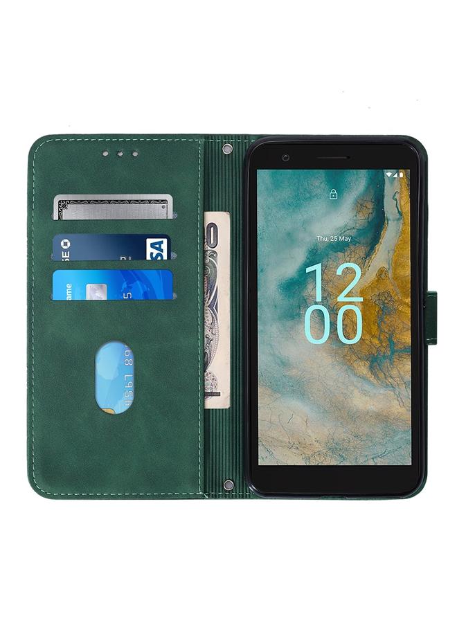 S-TOP Case For Nokia C02 TA-1522 Crossbody 3D Embossed Flip Leather Phone Case - Image 4