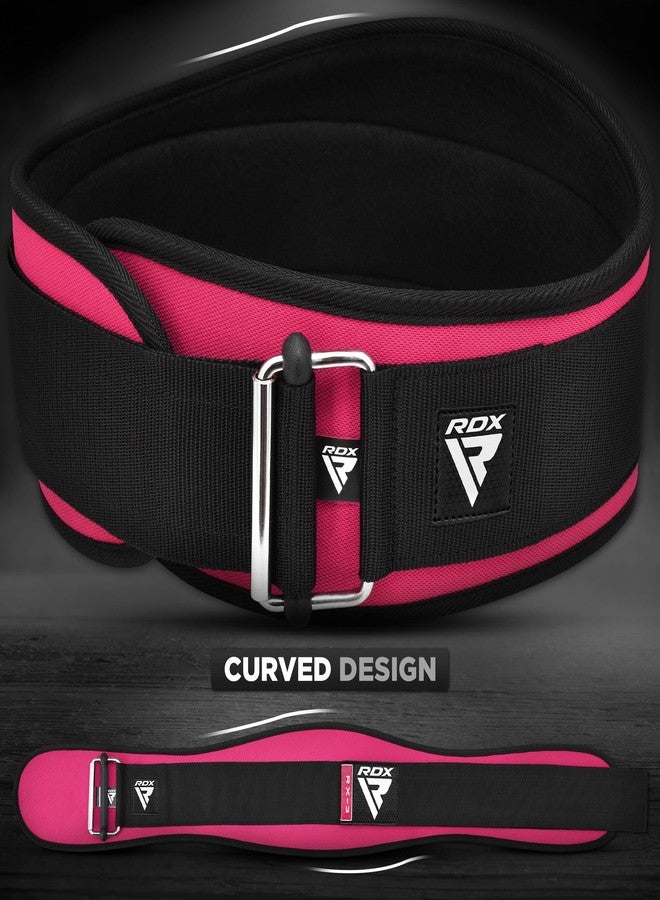 RDX Women Weight Lifting Belt 6.5” Curved Padded Back Lumbar Support, Fitness Strength Training, Core Exercise Workout Bodybuilding Powerlifting Deadlifts Squats, Ladies Home Gym Equipment - Image 5