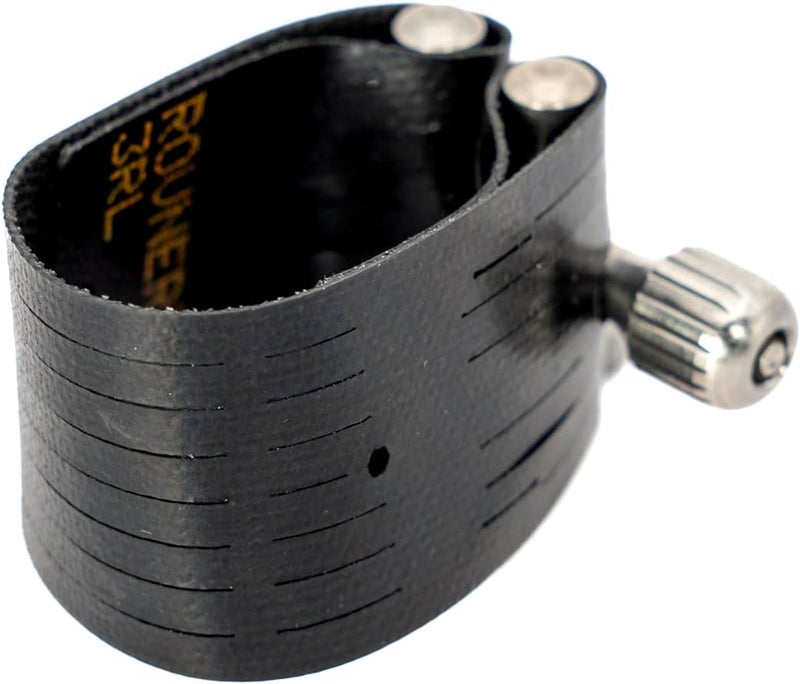 Rovner Ligature & Plastic Cap for Bass Clarinet - Dark Ligature for Hard Rubber Mouthpiece (3RL) - Image 3