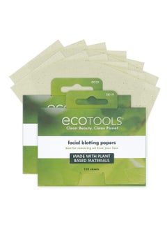 Ecotools EcoTools Natural Oil Absorbing Facial Blotting Papers, Plant-Based Materials, Makeup Friendly, Removes Excess Oil, Travel Sized, Easy To Use, Perfect For Oily & Shiny Skin, 200 Sheet Count  - Image 1