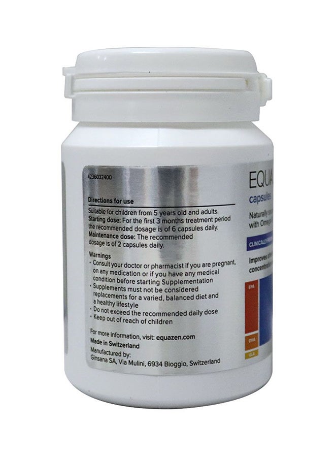 Equazen Omega-3 & Omega-6 fatty acids for 5+ years Capsules 60's - Image 2