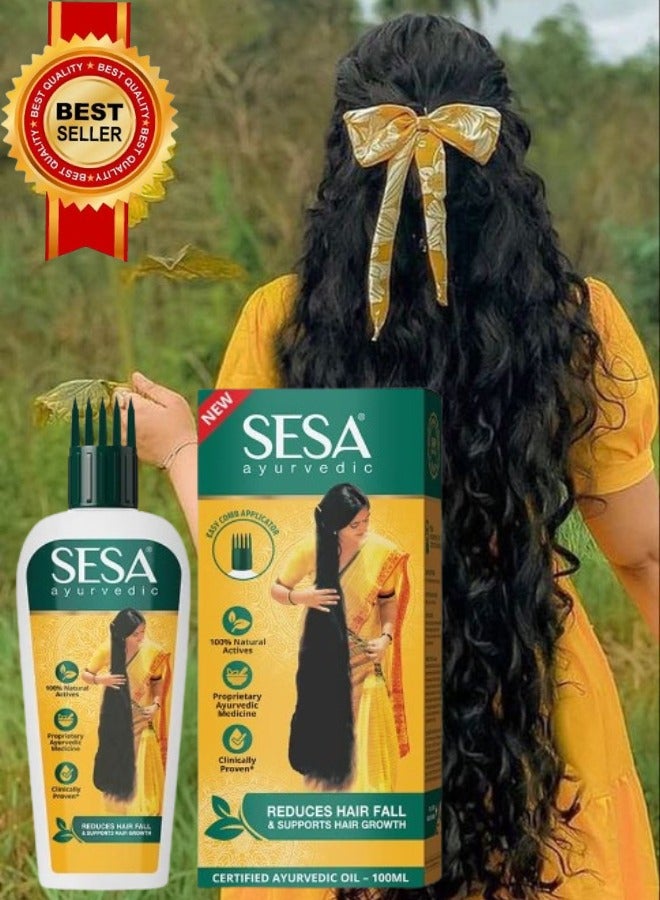 سيسا زيت الشعر الأيورفيدا مع مستخلص البرينجراج 100مل - Image 1