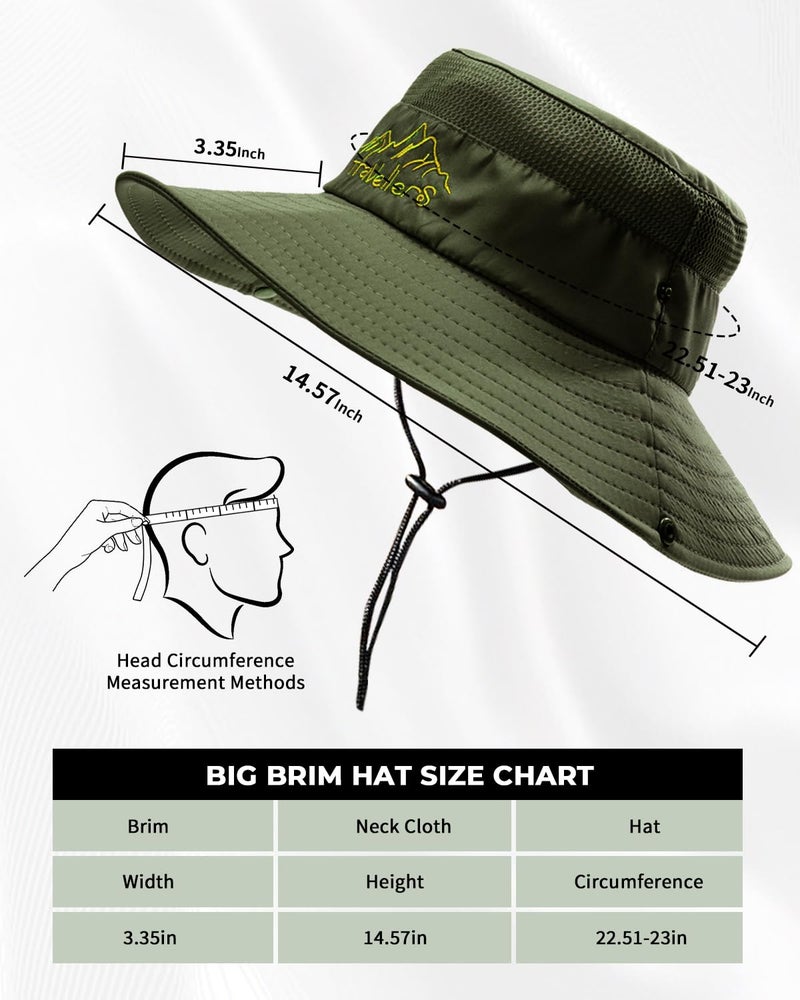Electomania Head Caps for Men and Women，Breathable Mesh Sun Protection hat，Hand-Embroidered Round Cap，Hat for Outdoor Work, Camping, Fishing (in, Alpha, Free Size, Green) - Image 5