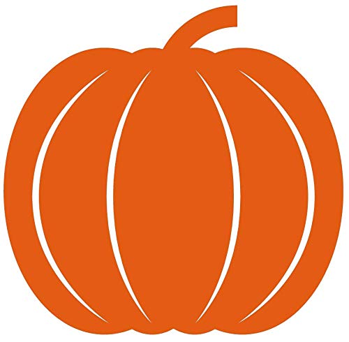 Infusion Round Teacher Stamp, Holiday, 3/4'' Self-Inking Rubber Stamp - Pumpkin - Orange Ink - Image 2