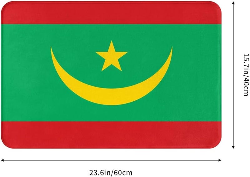 PHAYAH Mauritania Flag Doormat 16x24 Inches Indoor Outdoor Front Door Mat - Image 2