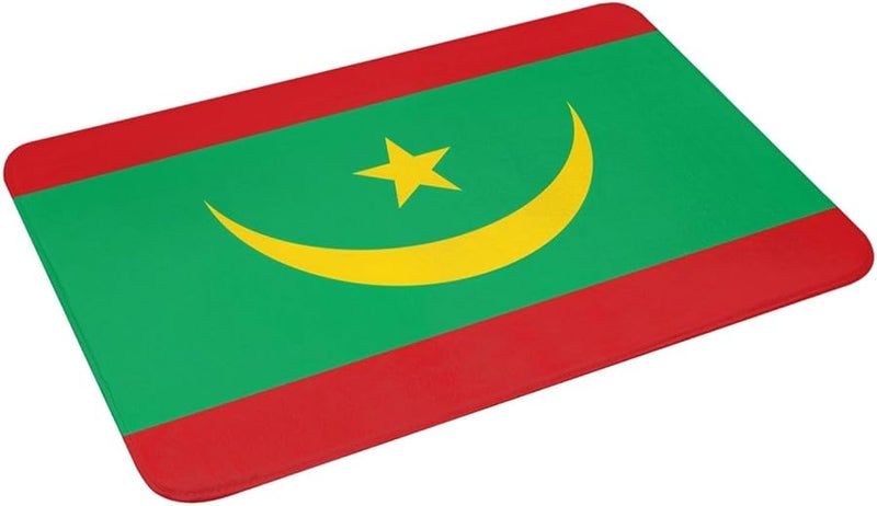 PHAYAH Mauritania Flag Doormat 16x24 Inches Indoor Outdoor Front Door Mat - Image 4