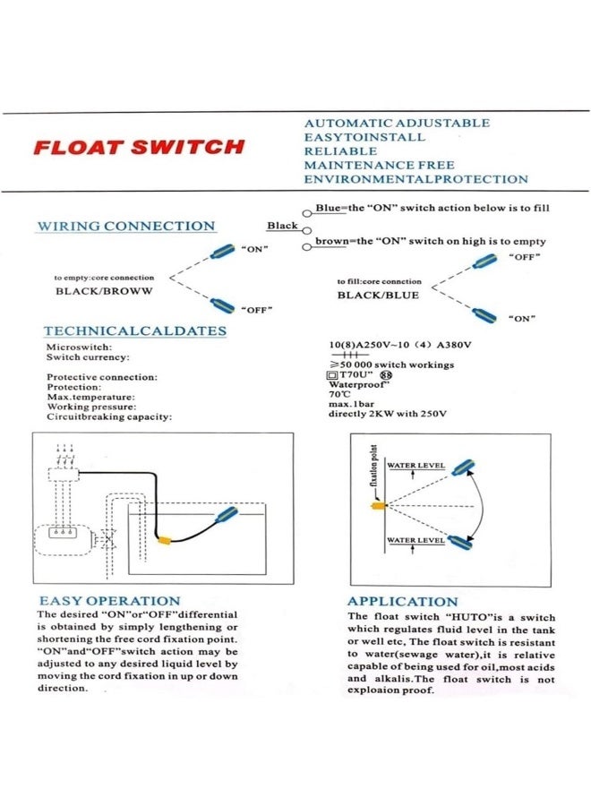 العوامة الكهربائية الذكية تحكم فائق ودقيق لمنسوب المياه بخزانك بأعلى مستوى من الأمان والكفاءة 3 متر - Image 2