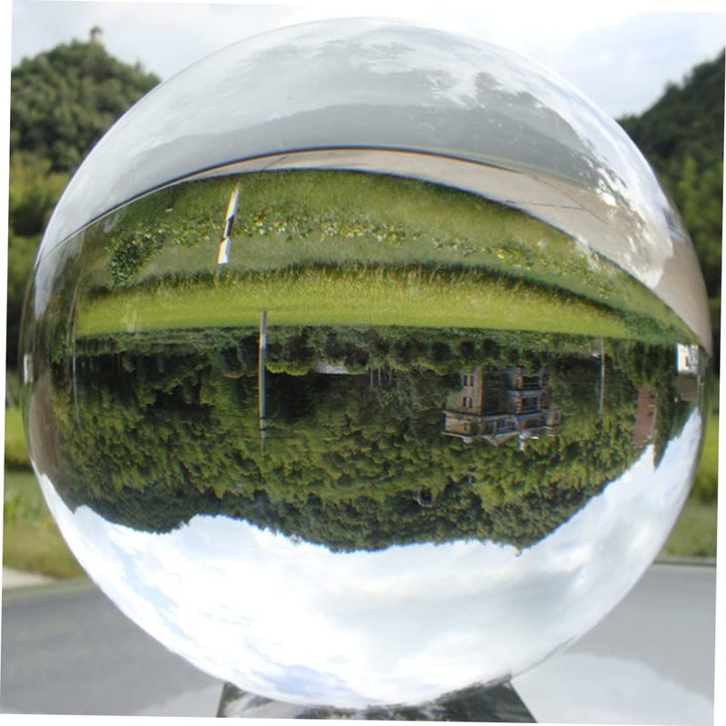 White Crystal Ball for Feng Shui Meditation Photography Props Office Decor - Image 3