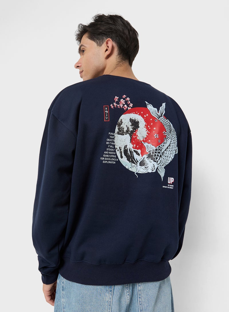 Seventy Five Back Graphic Sweatshirt  - Image 1