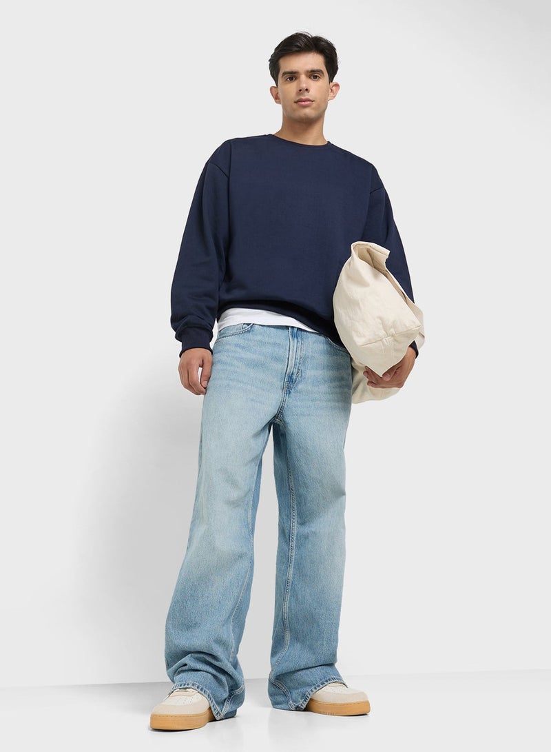 Seventy Five Graphic Crew Neck Pullover Sweatshirt - Image 4