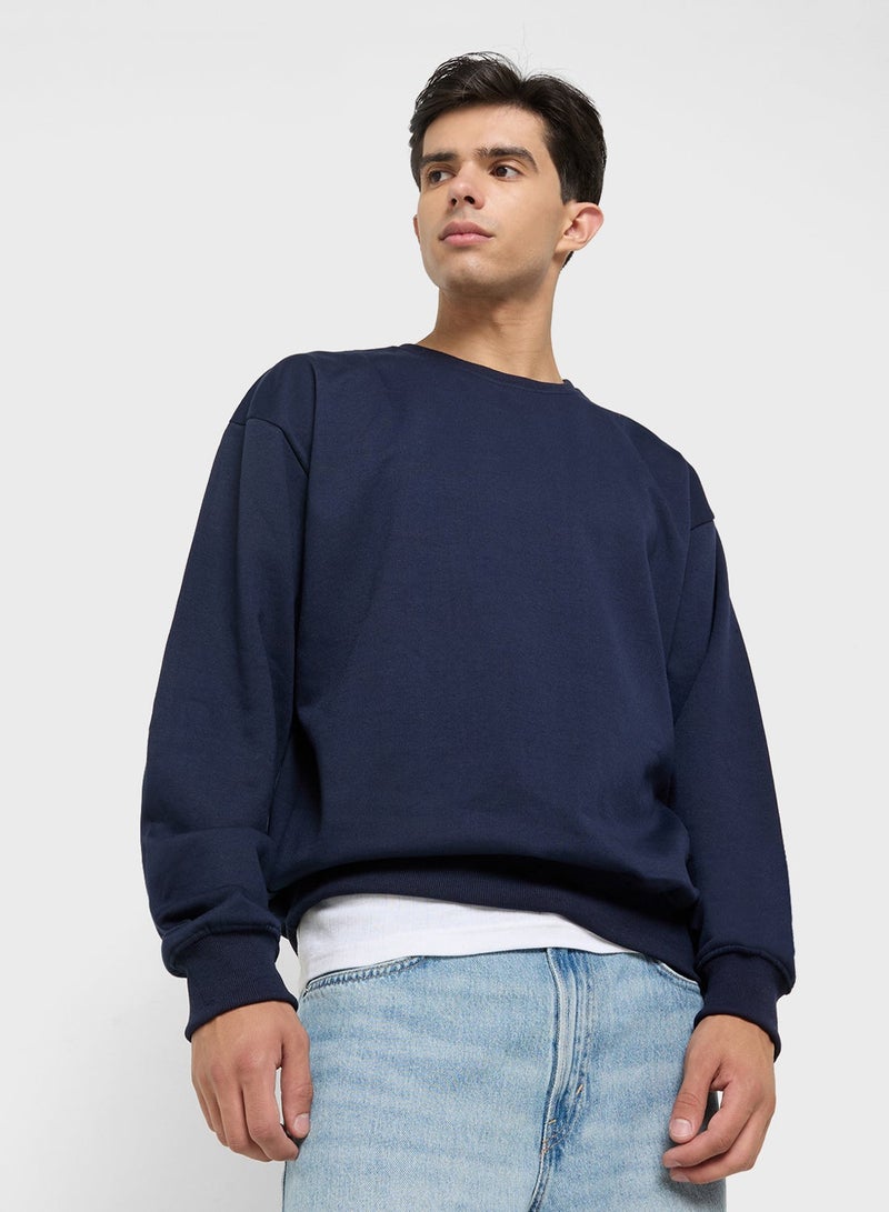 Seventy Five Graphic Crew Neck Pullover Sweatshirt - Image 1