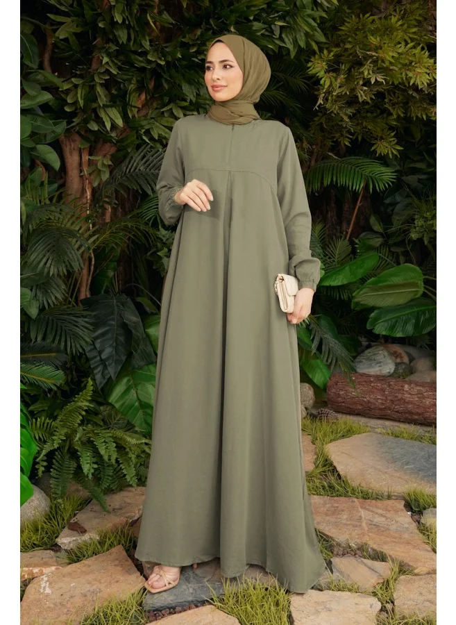 Neways 6482-TENSEL Piece Dye Dress Khaki