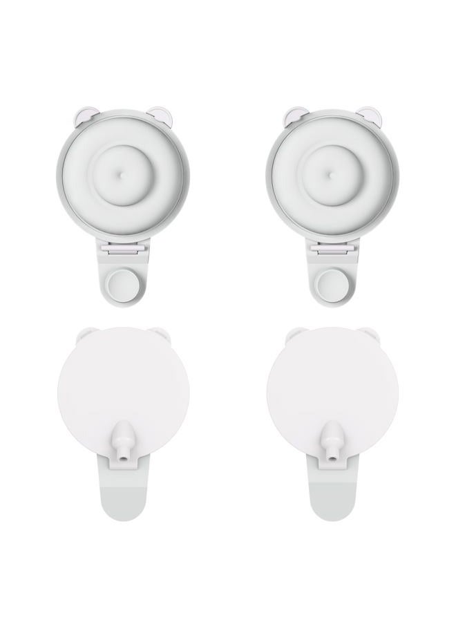 IVARONAL 4PC Upgraded M9 Breast Pump Replacement Part, Including 4pcs Double-Layed Diaphragms for Momcozy Upgraded Mobile Flow | Upgraded M9,Breastfeeding Parts, Diaphragms, 4PC Gray, Not Original Parts - Image 1