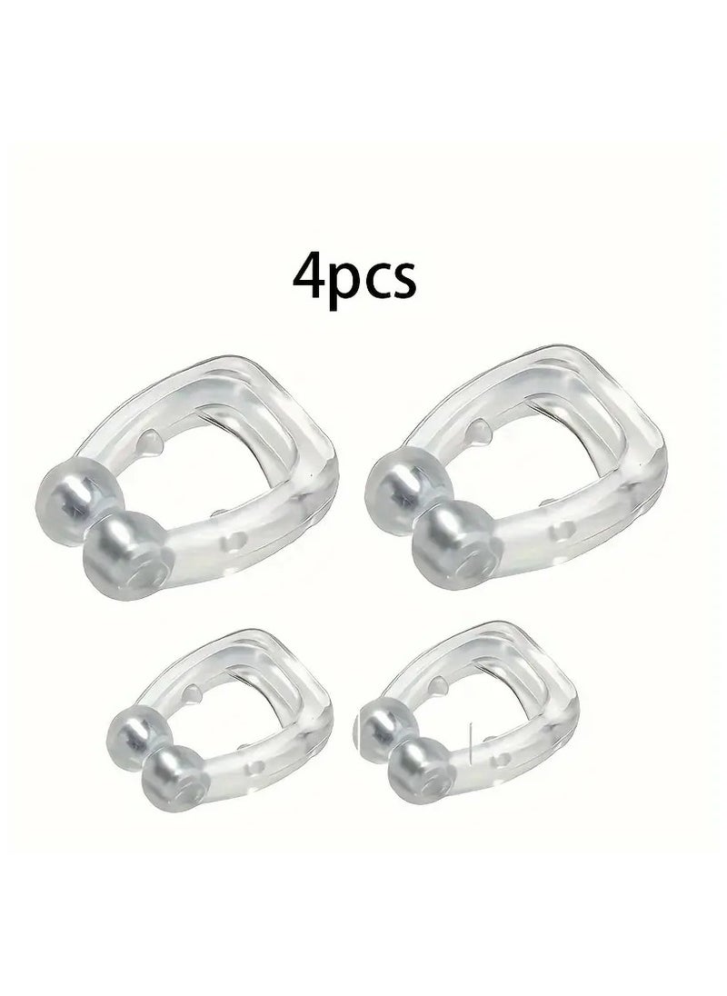 Generic - Anti Snoring Devices, Snore Stopper Upgraded Magnetic Anti Snoring Nose Clip, Snoring Solution for Comfortable and Quieter Sleep, 4 Piece Nose Clip Stop Snoring, Effective to Relieve Snoring - Image 1