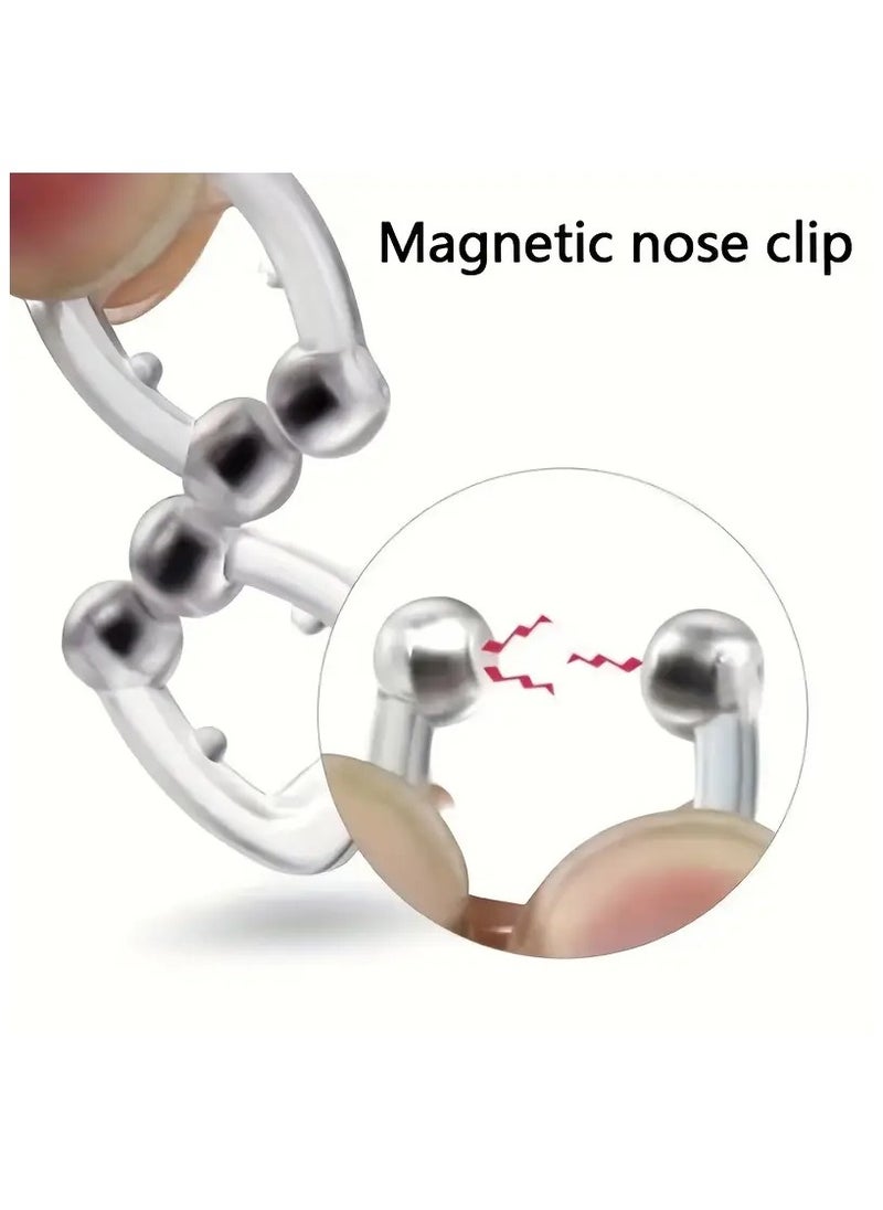 Generic - Anti Snoring Devices, Snore Stopper Upgraded Magnetic Anti Snoring Nose Clip, Snoring Solution for Comfortable and Quieter Sleep, 4 Piece Nose Clip Stop Snoring, Effective to Relieve Snoring - Image 1