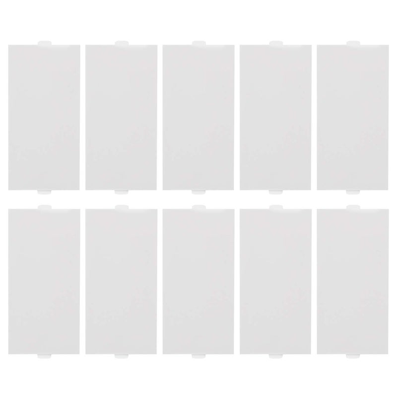 CONA أغطية مفاتيح بلاستيكية بولي كربونات 9356 ستاتوس بتشطيب لامع (صغيرة، بيضاء) - عبوة من 10 - Image 1