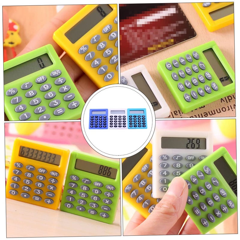 Mini Electronic Calculator 9Pcs Set Portable 3 Pack For Students Office Home - Image 3