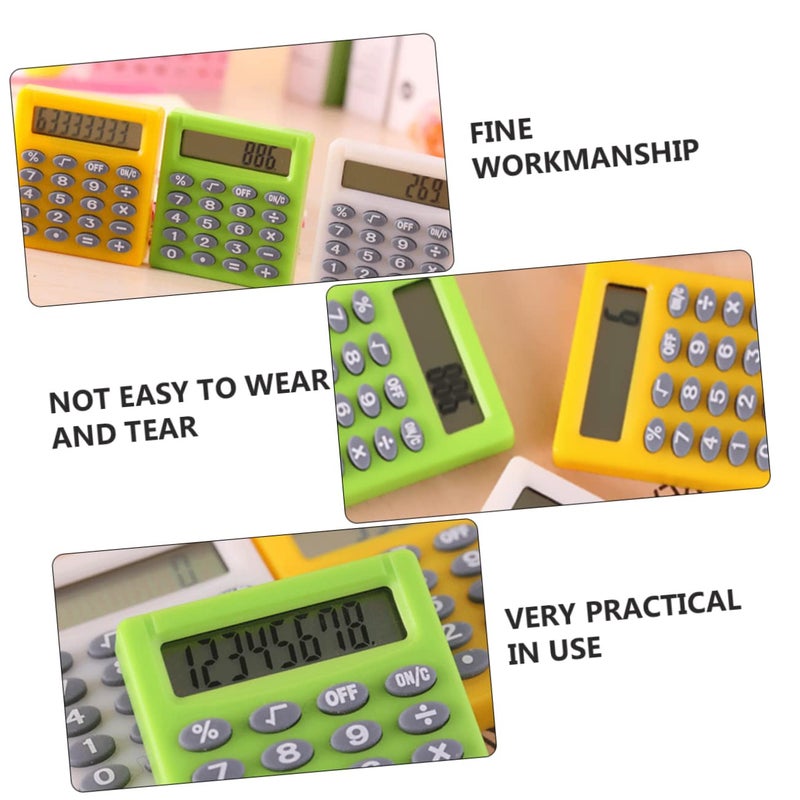 Mini Electronic Calculator 9Pcs Set Portable 3 Pack For Students Office Home - Image 4
