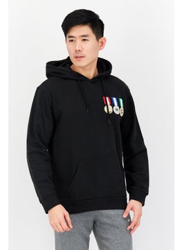 adidas Originals Men Sportswear Fit Outdoor Hooded Sweatshirt, Black  - Image 1