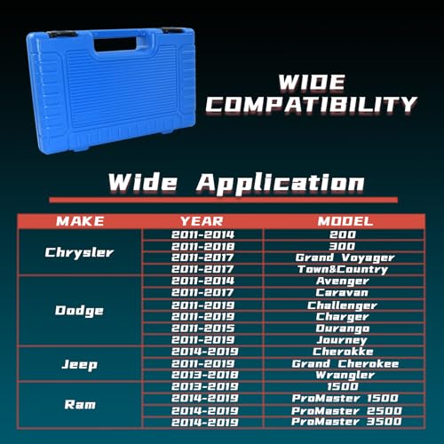 Yuesstloo مجموعة أدوات توقيت 3.6 بنستار، أدوات تثبيت عمود الكامات متوافقة مع VW كرايسلر جيب رام دودج جراند شيروكي رانجلر، مجموعة أدوات قفل سلسلة توقيت المحرك 3.6L، استبدال 10200A، 10202A، 10369A - Image 2