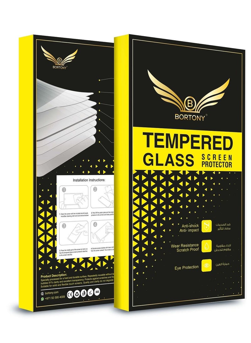 BORTONY Tempered Glass Screen Protector For Samsung Galaxy Note 10 Plus Clear - Image 3