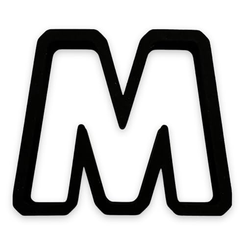 Bundle of Fun M Capital Block Letter Cookie Cutter with Easy to Push Design (3.5 inch) - Image 2